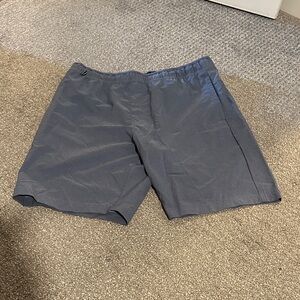 Men's Casual Elastic Waist Shorts - Navy